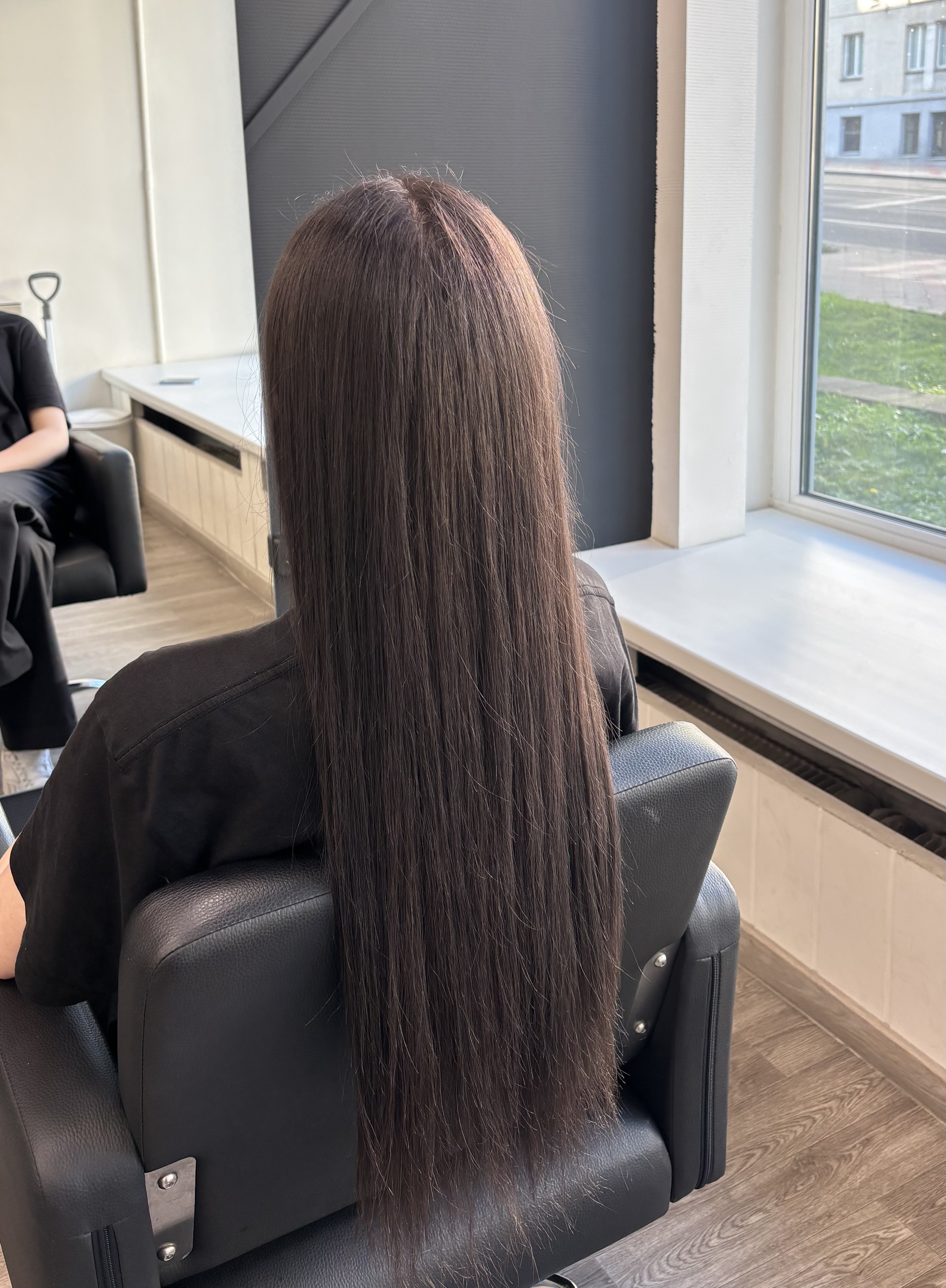 После окрашивания