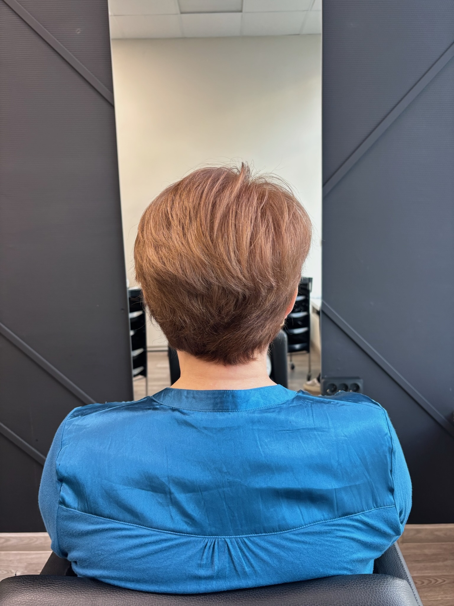 После окрашивания