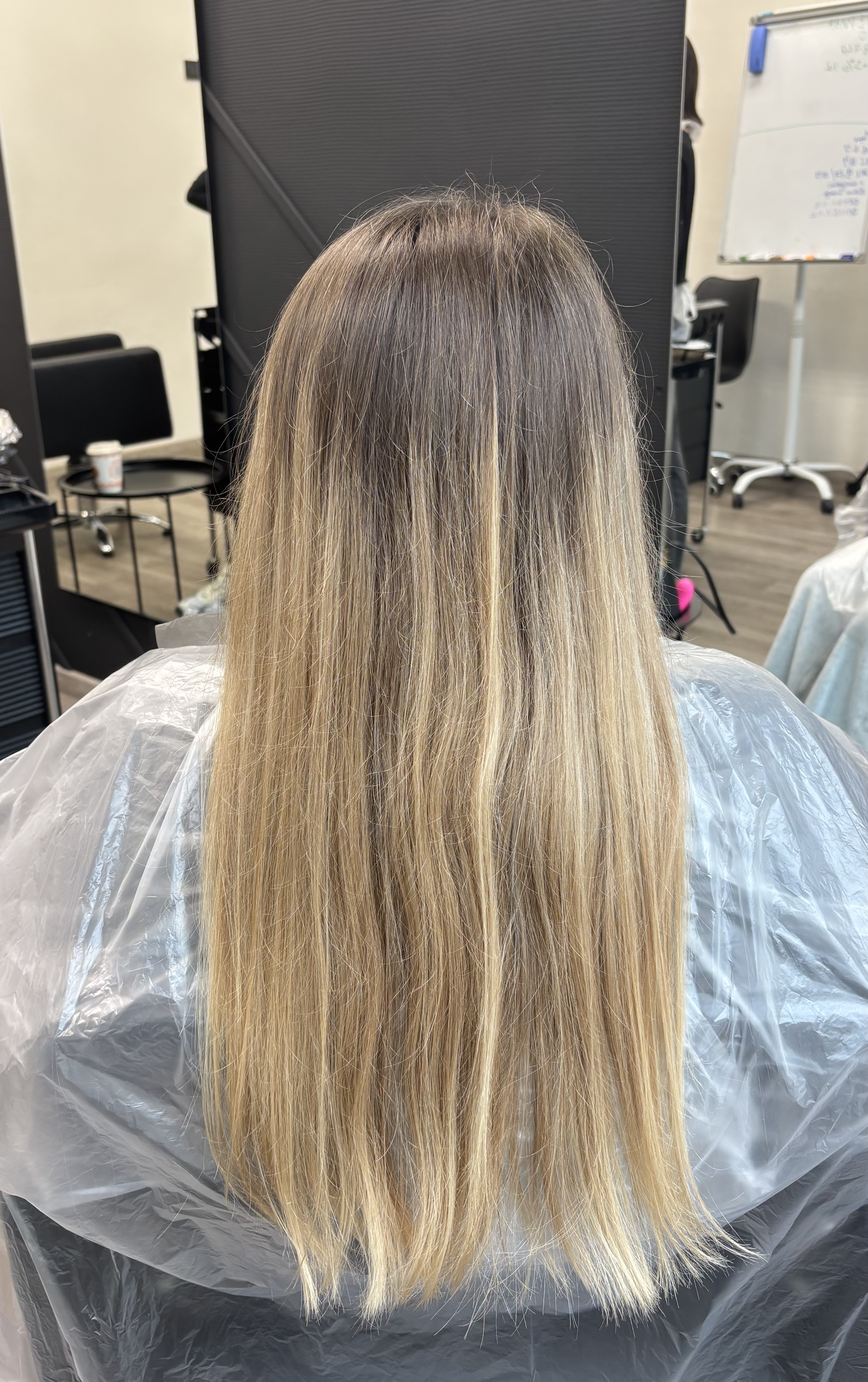 До окрашивания