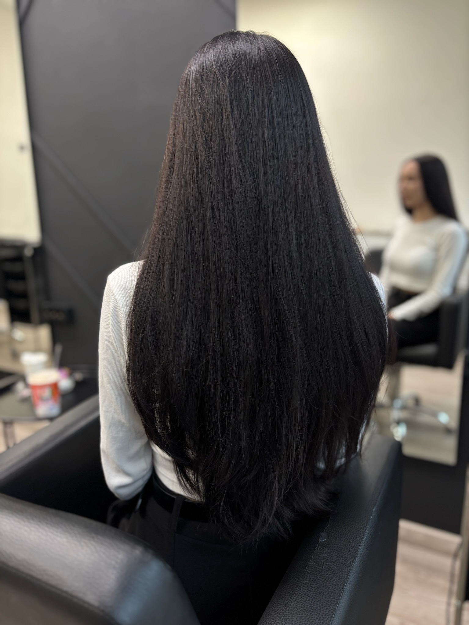 После окрашивания