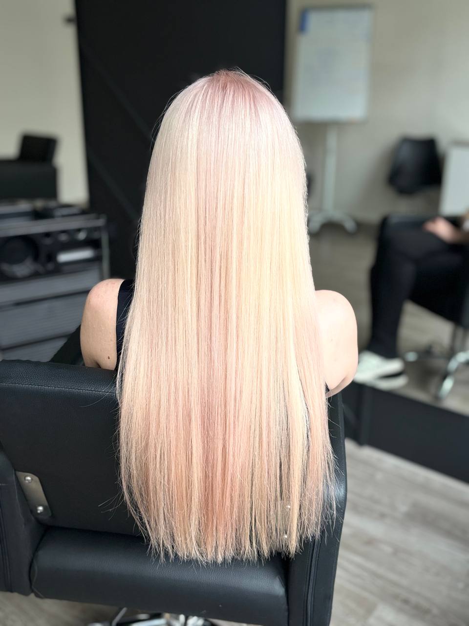 После окрашивания