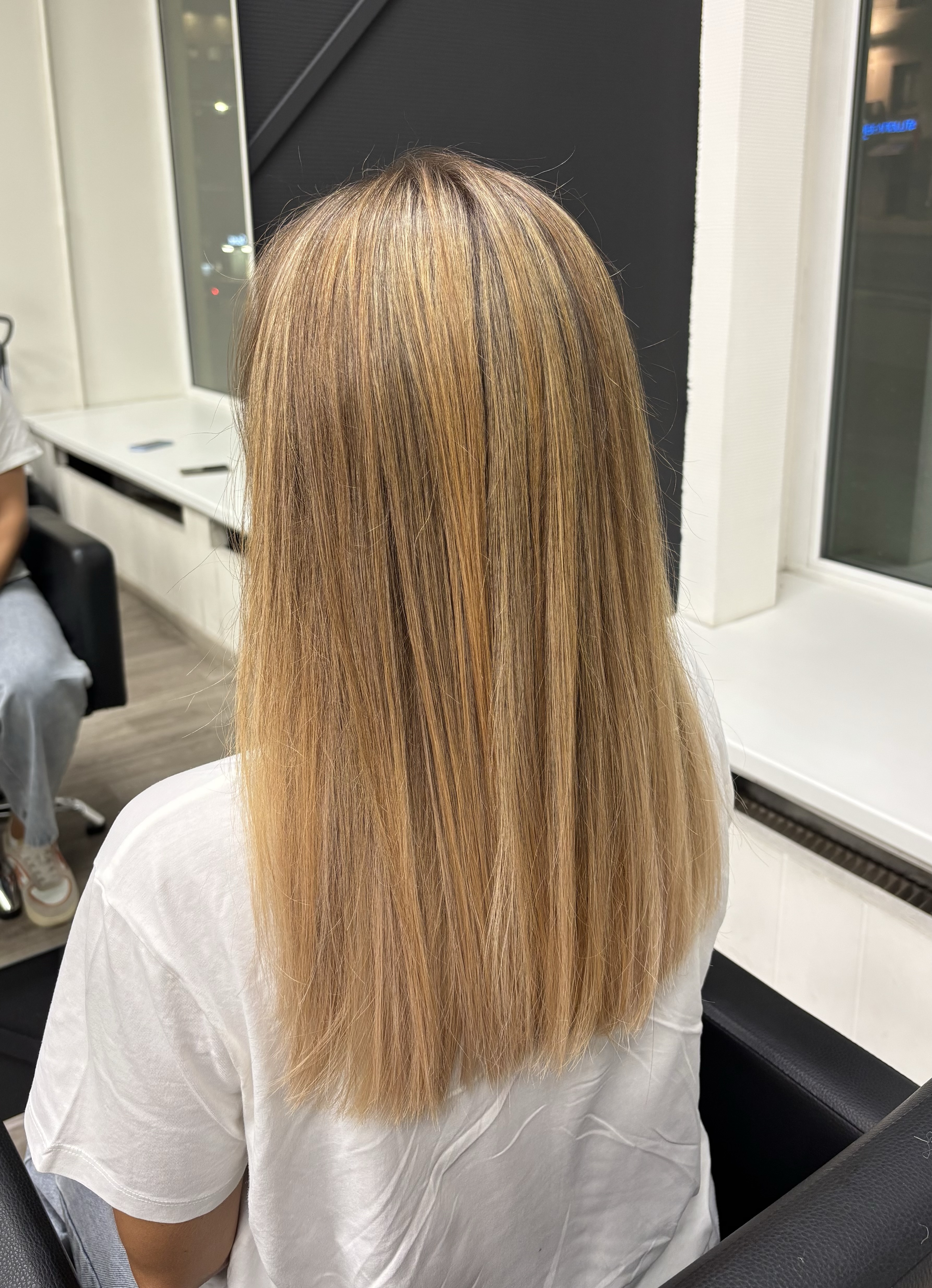 После окрашивания