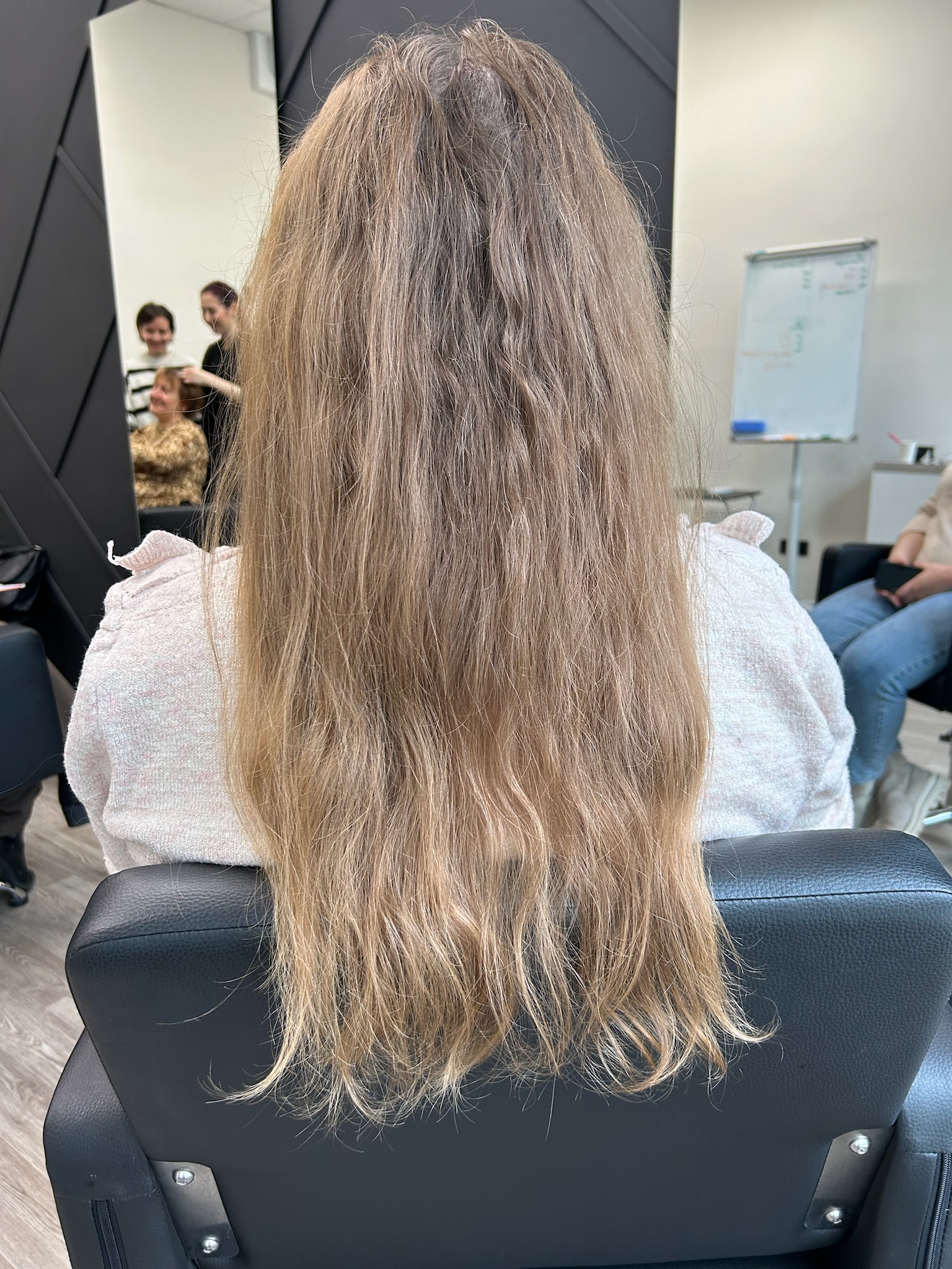 До окрашивания