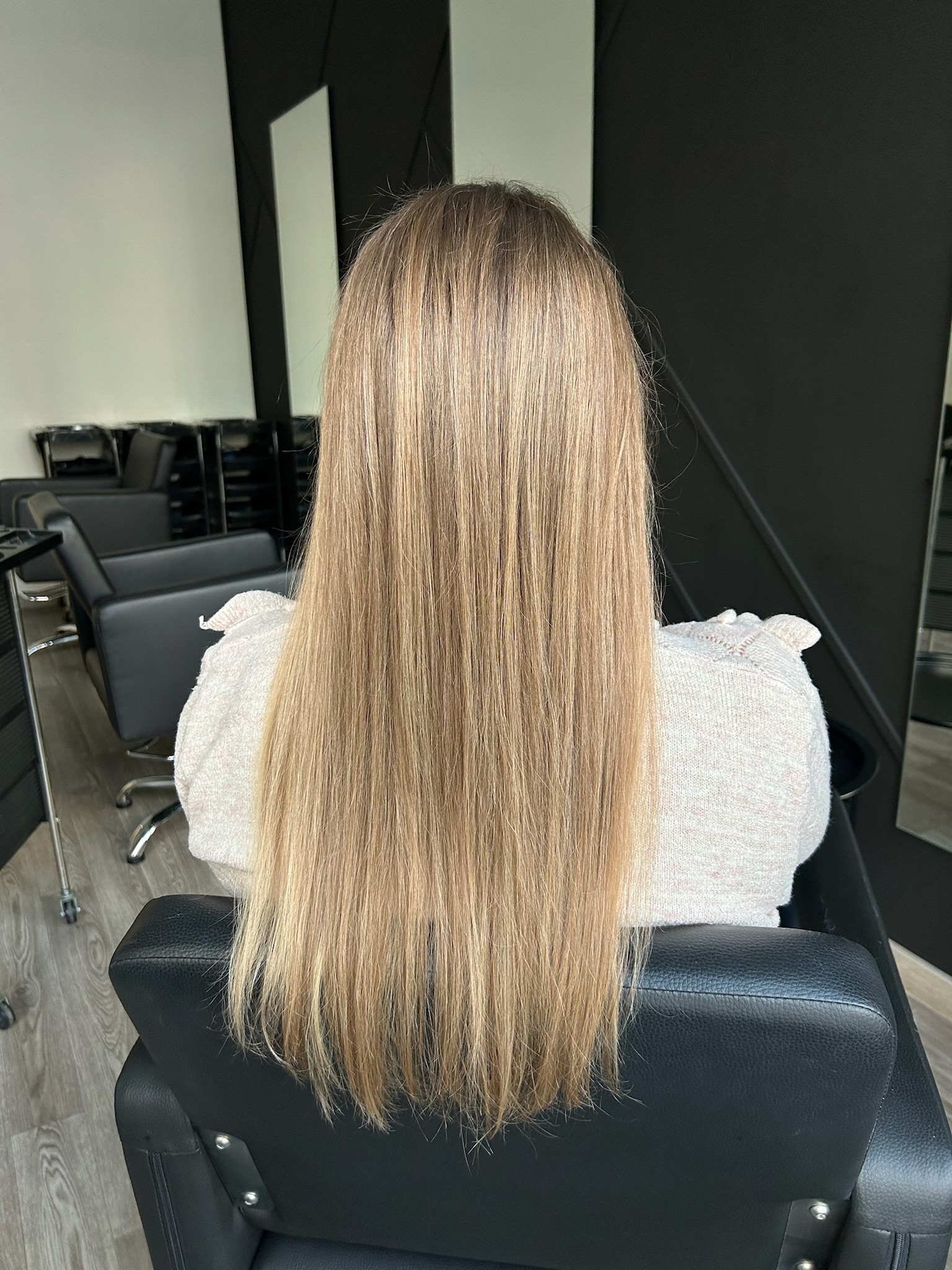 После окрашивания